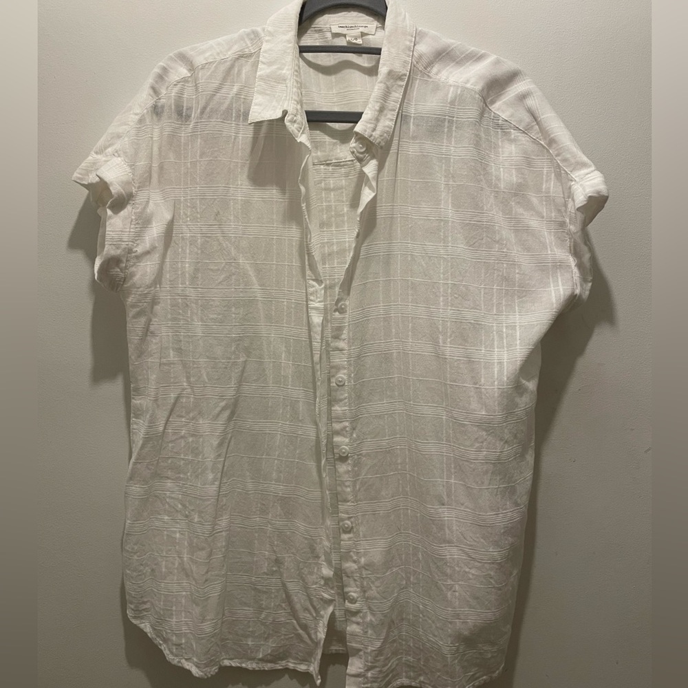 White Button Down Blouse
